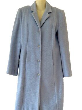 The Limited Coat Blue Wool Mohair Vintage Size M